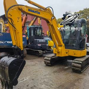 Excavatrice Komatsu 55-2 d'occasion, marque japonaise d'origine, 5 tonnes, petite taille, sur chenilles en caoutchouc. - Product Image 3