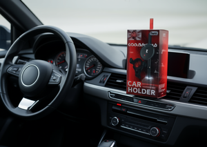 Supporto per auto telescopico da montare sulla presa d'aria per cruscotto, costruzione in plastica e metallo - Product Image 2