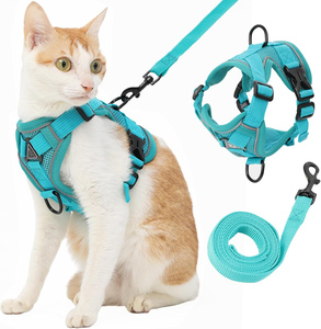 Arnés para Perro de Poliéster Reflectante y Transpirable en Varios Colores, con Correa, para Todas las Estaciones, Venta al Por Mayor del Fabricante - Product Image 1