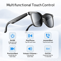 Lunettes Intelligentes Huarui YJ-01 2026 avec Contrôle Vocal IA Sans Fil, Étanchéité IP67, Lecteur de Musique, Lunettes de Soleil Sportives d'Extérieur, Recharge Type-C