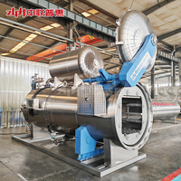 Automatische roterende watersproeireactor CE ASME SUS304 Siemens voor fruitjam, saus, vloeibare voedingsmiddelen, glazen flessen sterilisator