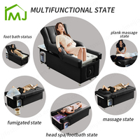 Chaise de lavage de cheveux inclinable pour salon de coiffure, table de massage thaïlandaise, lit de pédicure et de shampoing