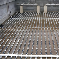 Bonne ligne d'usine Machine d'aquaculture aérateurs EPDM Membrane disque d'aération bulle système de diffuseur d'air 500L/heure bulle grossière