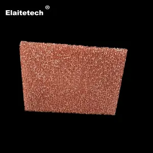 Customizable porous copper Cu foam filter for thermal conductive materials