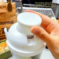Gobelet à salade jetable en plastique PP avec fourchette, pot à salade de 1000 ml, récipient à vinaigrette, sans BPA, hermétique, écologique, pour la cuisine et les plats à emporter