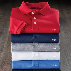 Oem da golf ad asciugatura rapida in maglia bianca polo da golf sublime da uomo polo t-shirt da uomo in cotone di alta qualità polo logo personalizzato