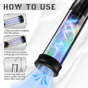 Bomba de Vacío Eléctrica de Silicona ABS para Pene, 5 Niveles de Succión, Masturbador Masculino, Bomba de Alargamiento de Pene, Marca Wellwanted AS-ZBQ66, Entrenador Sexual - Product Image 5