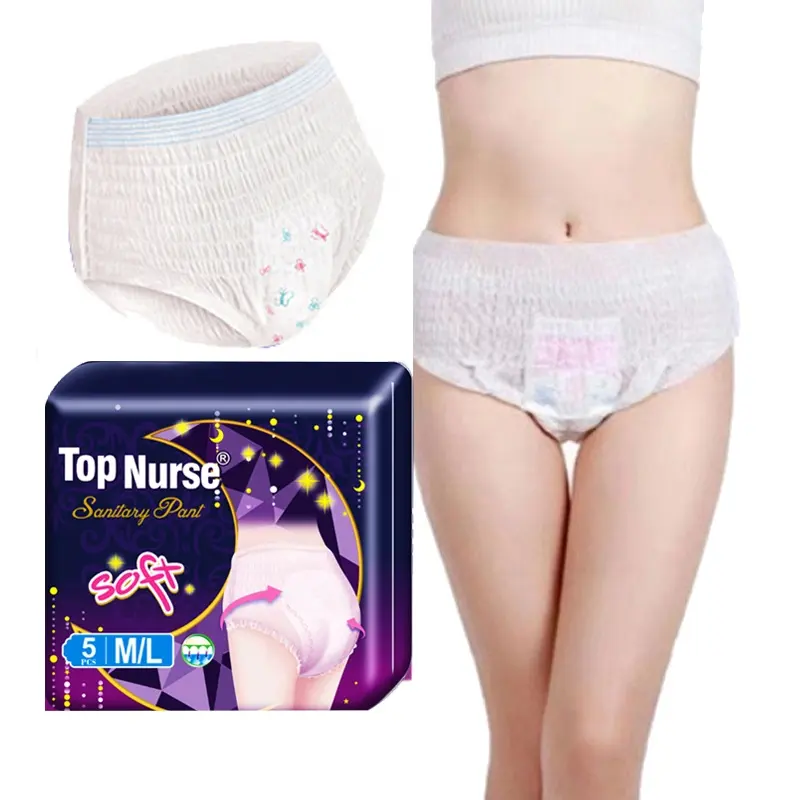 Culotte menstruelle 3D en coton doux, Protection contre les fuites