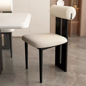 Fauteuil de Salon Haut de Gamme <span class=keywords><strong>Hans</strong></span> <span class=keywords><strong>Wegner</strong></span> en Tissu de Laine Beige et Pieds en Bois Massif, Pour Salle à Manger et Café, Modèle Hippo Noir - Product Image 3