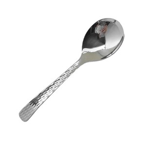 Cuchara de Acero Inoxidable 304 con Textura Martillada, Acabado Liso Brillante, Resistente al Óxido, para Comer, Beber, Sopa y Uso en Hostelería - Product Image 5