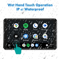 V533 Écran de 6.25 pouces IPX8 étanche Double BT Navigation GPS 2 caméras Android Auto Moto Carplay
