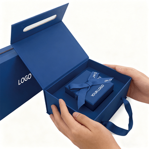 Caja de Regalo Magnética Plegable de Lujo con Logotipo Personalizado y Asa para Regalos de Navidad, Bodas y Pequeñas Empresas - Product Image 3