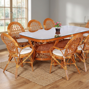 JAVA DINING SET Java Design Concept Traditioneller Geschmack Ess-Set Langer Tisch Aus Indonesien für Hotel für Wohn möbel - Product Image 3