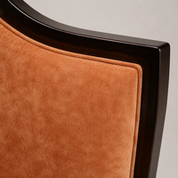 Fauteuil d'appoint moderne en tissu rembourré pour salon d'hôtel, appartement, avec rembourrage en éponge pour chambres d'hôtel