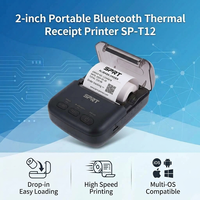 Mini-imprimante thermique 58 mm USB 4.0 190 g format de poche 2 pouces pour impression de reçus mobiles, livraison et vente au détail, en stock, garantie 1 an