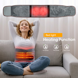 EE. UU., envío gratis, masajeador de cintura recargable, compresa caliente, alivio del dolor de espalda, vibración inalámbrica, cinturón de masaje Lumbar con calor - Product Image 3