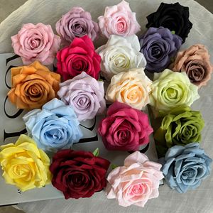 Cabeza de Rosa Artificial Jinxi de 10cm, de Seda, para Decoración de Bodas, Pasteles, Autos, Manualidades y Decoración del Hogar - Product Image 1