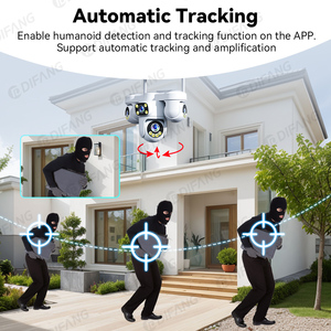 Caméra de sécurité PTZ extérieure 20MP <span class=keywords><strong>WiFi</strong></span>/4G, étanche IP66, audio bidirectionnel Cloud, détection de mouvement pour la surveillance des parkings - Product Image 4