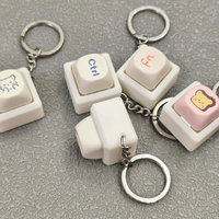 Capuchons de touches de clavier personnalisés en PVC avec logo de dessin animé, porte-clés, conception DIY pour soulager le stress, capuchons de touches en acrylique personnalisés