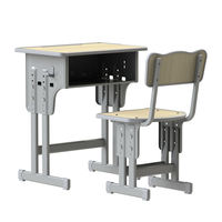Chaise de bureau individuelle en bois pour étudiant, mobilier scolaire moderne et personnalisé, écologique et durable
