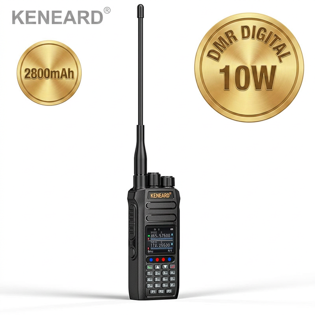 KENEARD UV-K8 DMR Digital Walkie Talkie 10W High Power Dual Band 2800mAh 0-8km 199 Channels Two Way Radio Amateur Ham Business