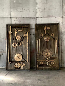 Puerta de Metal Estilo Industrial Retro Heavy Metal, Puerta de Hierro Estilo Punk, Simulación de Puerta Decorativa Estilo Submarino - Product Image 6