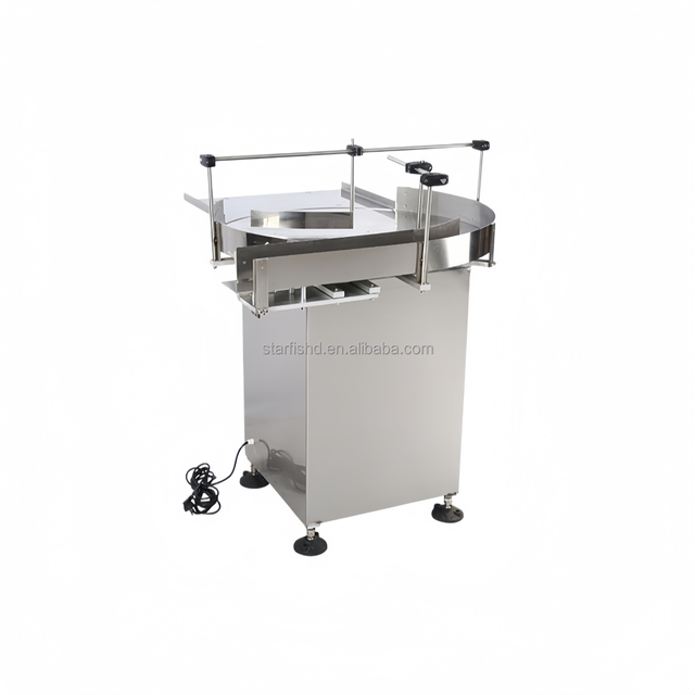 Automatic Round Bottle Sorting Arranging Machine Rotary Turntable Bottle Feeder Cans Collecting Machine Price