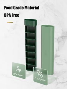 Blanc 7 jours pilulier hebdomadaire tablette conteneur portable en plastique 7 compartiments boîtes à pilules voyage étui à pilules - Product Image 6