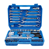 Caja de herramientas de reparación de automóviles de alta calidad, 82 Uds., juego de llaves de combinación profesional, juego de herramientas con mango de trinquete rápido
