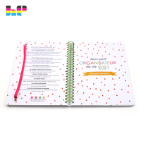 Maßgefertigter A5 Spiralgebundener Planer Notizbuch-Druckerei