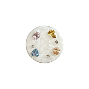 Anillo de Resina Plateada con Diamantes para <span class=keywords><strong>Teléfono</strong></span> Móvil, Soporte Magnético de Color Sólido para Escritorio - Product Image 5