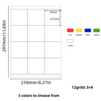 Étiquette en papier cuivre encodée A4 multi-spécifications, autocollante, forte adhérence, écologique, anti-déchirure