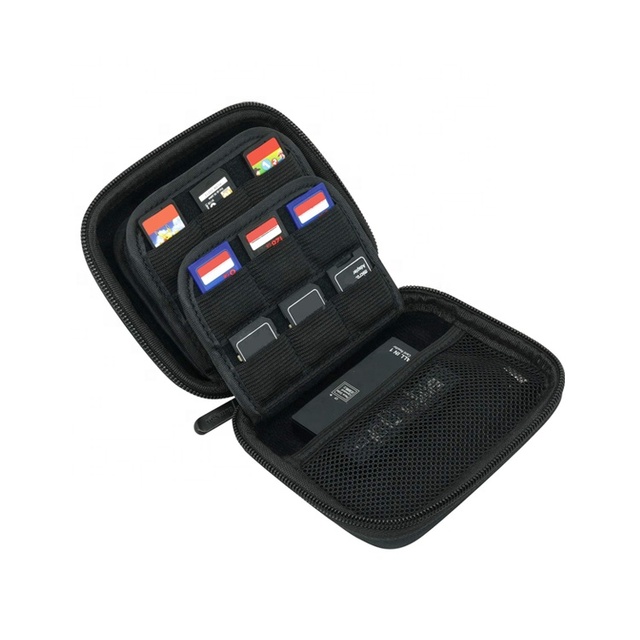 Custom EVA Elastic Card Holder Hard SD Card Case Slots Mini Memory Card Reader for PS Games Cartridges Convenient Carrying Pouch