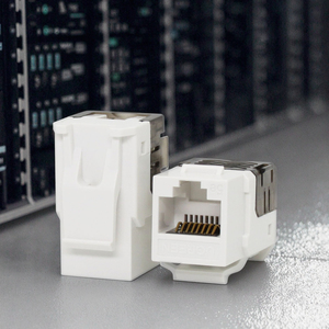 UTP Cat6a Modularer Anschluss US-Typ Frontplatte Keystone-Buchse 19-Zoll-Patchpanel Modularer Anschluss - Product Image 4