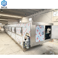 Machine de pasteurisation tunnel industrielle entièrement automatique en acier inoxydable 304 pour la pasteurisation des jus, des aliments en conserve/en bouteille/en sachet