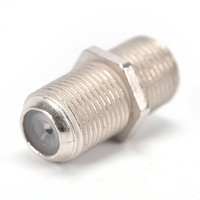 F Type coupleur adaptateur femelle F/F Jack connecteur droit vidéo TV câble connecteur pièces d'équipement électrique