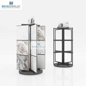 4面回転ディスプレイラック - 金属製360度回転ディスプレイスタンド（小売店衣料品アクセサリー用） - Product Image 3