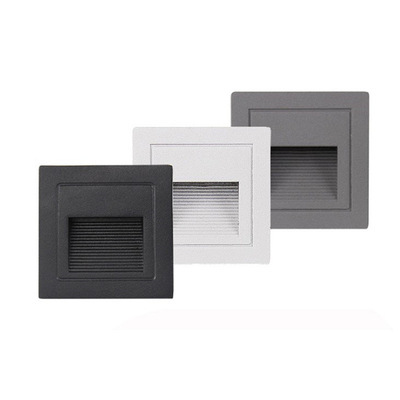 3W 86*86mm Outdoor Step Light Warm White IP65 Led Stair Wall Light 12v/24v