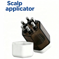 Applicateur de médicament capillaire 8 ml pour la croissance des cheveux, applicateur d'huile capillaire, flacon applicateur pour le cuir chevelu, peigne de massage à bille pour huile essentielle