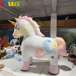 Efun adedi 1 adet özel şişme Unicorn maskot kostüm satılık dev şişme hayvan kostüm - Product Image 5