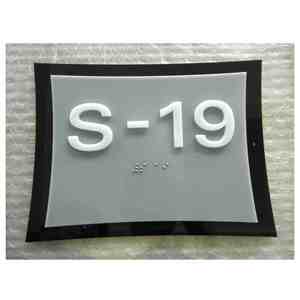 Piastra porta Hotel in acrilico personalizzato con segno di numero della stanza <span class=keywords><strong>Braille</strong></span> per una maggiore accessibilità - Product Image 1