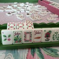 Nuevo Juego de Mahjong Estilo Selva Tropical Americana 2026, 160 Fichas de Mahjong Acrílicas, Regalos de Ocio y Entretenimiento