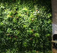 Décoration extérieure maison fausse haie Jungle Vertical suspendu plantes artificielles vertes mur d'herbe