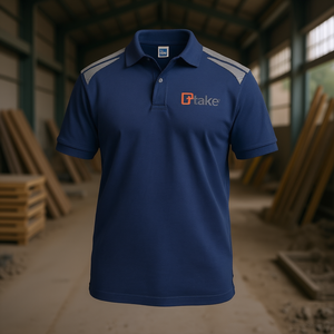 เสื้อโปโลแขนสั้น 2XL ทรงปกติ ชุดทำงาน สีเทา - Product Image 3