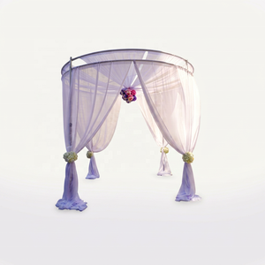 <b>Rack</b> in the cases Round Wedding Canopy Chiffon Drapery Detachable Outdoor Elegant Style - Product Image 1