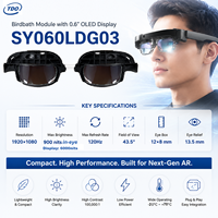 Module optique binoculaire de 0,6 pouce pour lunettes AR, moteur optique micro OLED pour affichage proche de l'œil