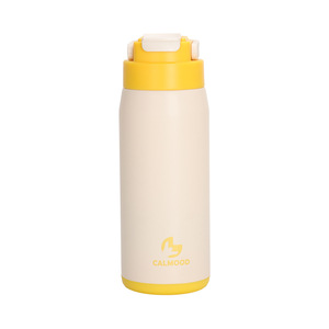 Calmood Stainless Steel Vacuum Water <b>Bottle</b> 500Ml Insulated Travel Cup Straight Design Portable Outdoor Use - Product Image 1