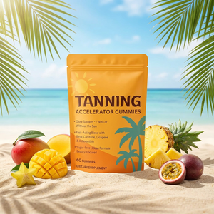 Gummies Accélérateurs <span class=keywords><strong>de</strong></span> <span class=keywords><strong>Bronzage</strong></span> Sans Sucre avec Bêta-Carotène, Lycopène et Astaxanthine pour un <span class=keywords><strong>Bronzage</strong></span> Sans Soleil et une Peau Éclatante, 60 unités - Product Image 2