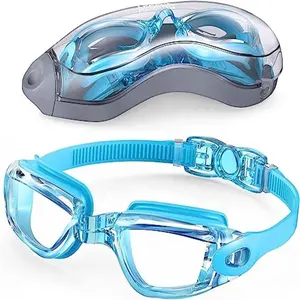 Großhandel Erwachsene Kleinkind Jugend Silikon rahmen Mode Anti Fog Clear Vision Wasser Pool Augenschutz für Kinder Schwimm brillen