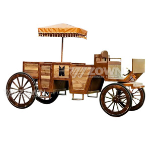 Charrette électrique personnalisable à 4 roues, style vintage, pour les visites en parc et dans les zones touristiques - Product Image 2